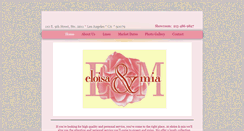 Desktop Screenshot of eloisaandmia.com