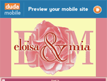 Tablet Screenshot of eloisaandmia.com